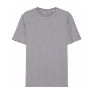 KnowledgeCotton Apparel - Agnar - T-shirt - Sharkskin - 100% Biologisch Katoen