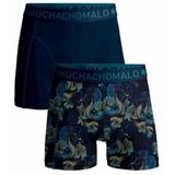 Boxershort Muchachomalo Men Shorts Snake Print/Solid (2-Pack)-M