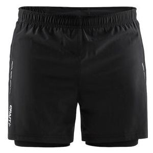 Sportbroek Craft Men Essential 2 In 1 Shorts Black-XXL