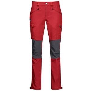 Broek Bergans Women Nordmarka Hybrid Red Sand Solid Dk Grey-L