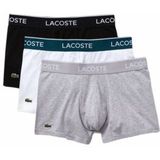 Boxershort Lacoste Men Casual Zwart / Wit / Gevlamd Grijs (Set van 3)-L