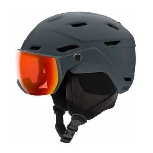 Skihelm Smith Unisex Survey EU Matte Slate / Chromapop Everyday Red Mirror-55 - 59 cm