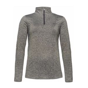 Skipully Protest Women Fabrizm 1/4 Zip Top Grey Melee-XXXL