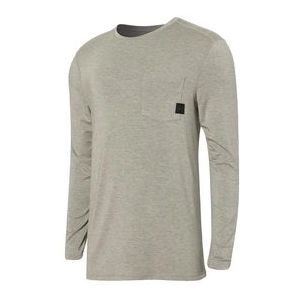 Longsleeve Saxx Men Sleepwalker Pocket Tee Dark Grey Heather-S