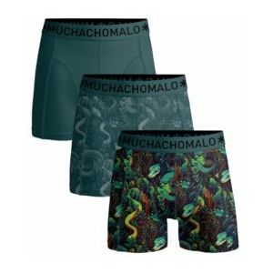 Boxershort Muchachomalo Men Solid Print Print Green ( 3-Pack )-S