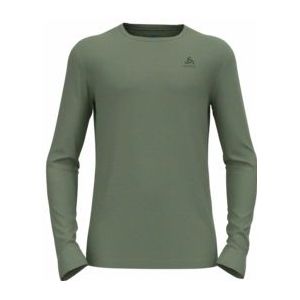 Ondershirt Odlo Men Bl Top Crew Neck L/S Merino 200 Matte Green-XXL