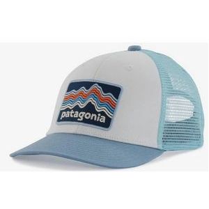 Pet Patagonia Kids Trucker Hat Ridge Rise Stripe Light Plume Grey