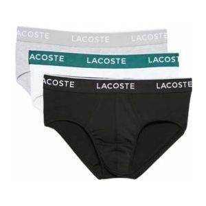 Boxershort Lacoste Men 8H3472 Black/White-Silver Chine (Set van 3)-L