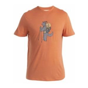 T-Shirt Icebreaker Men Merino 150 Tech Lite III SS Tech Head Ember-L