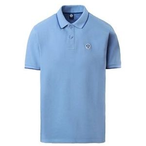 Polo North Sails Men SS Polo With Graphic Cornflower Blue-XXL