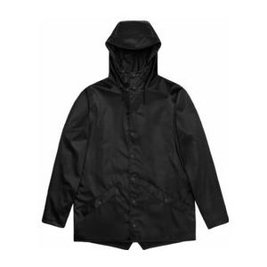 Regenjas RAINS Unisex Jacket Black Grain-XS