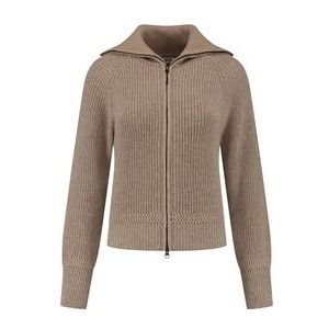 Vest Blue Loop Women Essential Nautic Cardigan Mid Beige-M