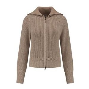 Blueloop - Essential Nautic Cardigan - Mid Beige - Dames Vest