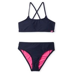 O'Neill crop bikini Essentials donkerblauw/roze