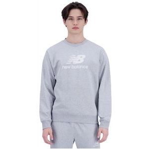 Trui New Balance Men Essentials Stacked Logo French Terry Crewneck Athletic Grey-XXL