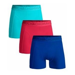 Boxershort Muchachomalo Men Microfiber Blue Red Green ( 3-Pack )-L
