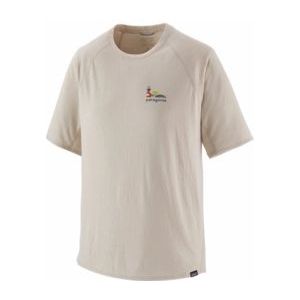 T Shirt Patagonia Men Cap Cool Trail Graphic Shirt Lose It: Pumice-XS