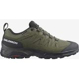 Wandelschoen Salomon Men X Ward Leather GTX Deep Lichen Green Black Olive Night-Schoenmaat 42,5 (UK 8.5)