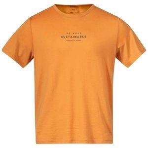 T-Shirt Bergans Men Graphic Wool Tee Golden Field/North Sea Blue-XL