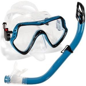 Atlantis Samana Pro Combo - Snorkelset - Volwassenen - Zwart/Petrol Blauw