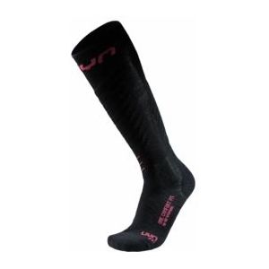 Skisok UYN Women One Comfort Fit Black/Pink-Schoenmaat 37 - 38