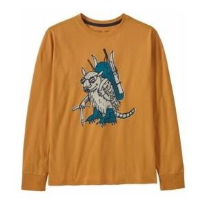 Longsleeve Patagonia Kids Regenerative Organic Certified Cotton Graphic Fun Hogs Armadillo Dried Mango-L