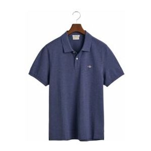 Polo GANT Men Ruggers Ss Dark Jeansblue Melange-XXXXL