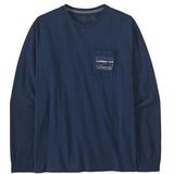 Longsleeve Patagonia Men 73 Skyline Pocket Responsibili-Tee Lagom Blue-L