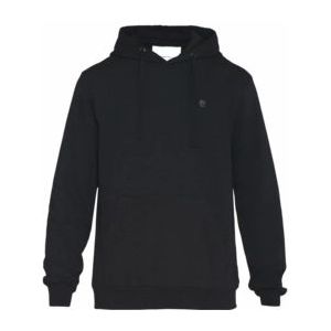 Hoodie KnowledgeCotton Apparel Men Arvid Basic Hood Badge Sweat Black Jet