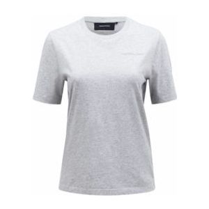 T-Shirt Peak Performance Women Original Small Logo Tee Med Grey Melange-M