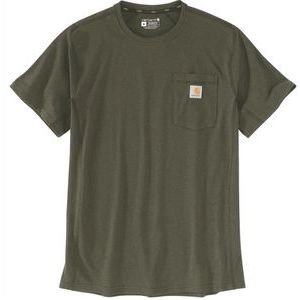 T-Shirt Carhartt Men Force Flex Pocket Basil Heather-XL