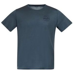 T-Shirt Bergans Men Graphic Wool Tee Orion Blue-XL