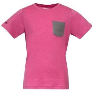T-Shirt Bergans Kids Myske Wool Ibis Rose-Maat 110