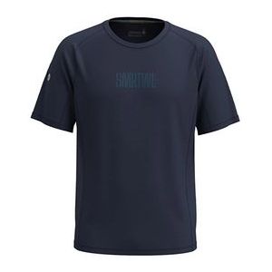 T-Shirt Smartwool Men Active Ultralite Graphic Short Sleeve Tee Deep Navy-Twilight Blue-L