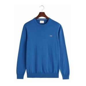 Trui GANT Men Cotton Crew Rich Blue-XXXL