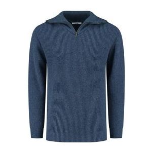 Trui Blue Loop Men Essential Nautic Sweater Sea Blue-XL