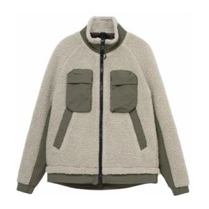 Jas Krakatau Men Peebles Zip-Up Sherpa Sand-S