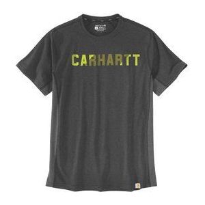 T-Shirt Carhartt Men Force Flex Block Logo Carbon Heather-XL