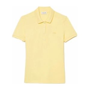 Polo Lacoste Women PF5462 Slim Fit Yellow-Maat 38