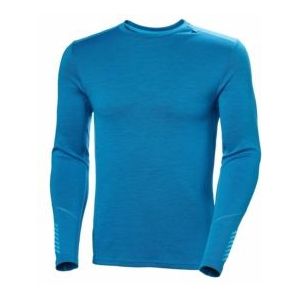 Ondershirt Helly Hansen Men Lifa Merino Midweight Crew Neptune Blue-XXL