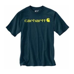 T-Shirt Carhartt Men Core Logo T-Shirt S/S Night Blue Heather-S