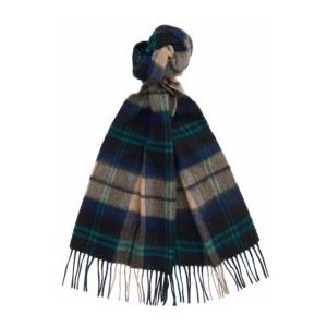 Sjaal Barbour Unisex Wool Cashmere Tartan Scarf Green Loch