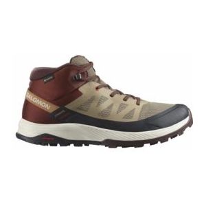 Wandelschoen Salomon Men OUTRISE Mid GTX Safari Burnt Henna Fiery Red-Schoenmaat 42 (UK 8)