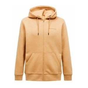 Hoodie Peak Performance Men Original Small Logo Zip Sierra Sand-XL