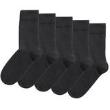 Sok Bjorn Borg Unisex Essential Ankle Sock Black (5-pack)-Schoenmaat 36 - 40