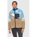 Vest Knowledge Cotton Apparel Unisex Loose Mountain Teddy Jacket Blue-M