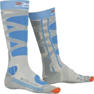 Skisok X-Socks Women Ski Control 4.0 W Grey Turquoise-Schoenmaat 39 - 40