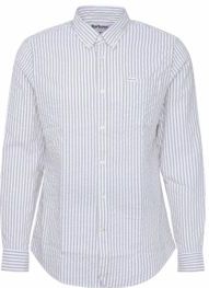 Barbour - Cresswell Seersucker Tailored Fit Shirt - Blouse - Stone - 100% Katoen