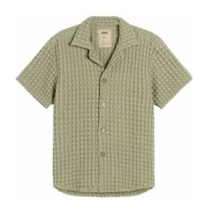 OAS - Cuba Waffle Shirt - Blouse - Dusty Green