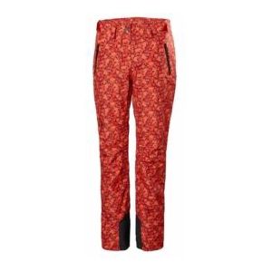 Skibroek Helly Hansen Women Legendary Insulated Pant Red Flower AOP Small-L